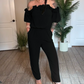 🌸🌊✨ 50% OFF! Off-Shoulder Frill Jumpsuit – Elegant, breezy, perfect for holidays.