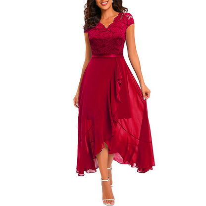 👗🌹✨ 50% OFF! Elegant Lace Evening Dress – Romantic lace, flattering silhouette.
