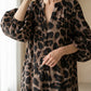 🎉 2026 Sale — Over 78,000 Sold!💞 Leopard Print Oversized Maxi Shirt Dress – Wild Elegance Meets Comfort 🐆