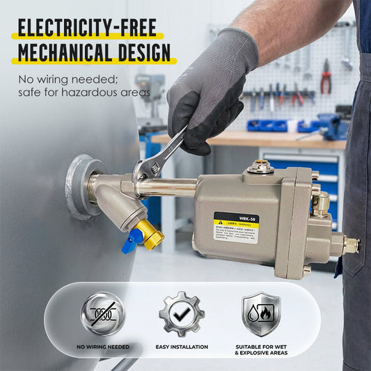 ⚙️ 50% OFF NOW! 💧 Zero Air Loss Drain Valve – Automatic Float Operation, No Power Needed & Anti-Clogging 🛡️