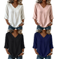 🔄👗 LIMITED TIME 50% OFF! 🌸V-Neck Flowy Top – Versatile style & all-day comfort – Pair with jeans, skirts, or shorts.