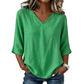 🔄👗 LIMITED TIME 50% OFF! 🌸V-Neck Flowy Top – Versatile style & all-day comfort – Pair with jeans, skirts, or shorts.