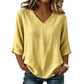 🔄👗 LIMITED TIME 50% OFF! 🌸V-Neck Flowy Top – Versatile style & all-day comfort – Pair with jeans, skirts, or shorts.