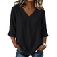 🔄👗 LIMITED TIME 50% OFF! 🌸V-Neck Flowy Top – Versatile style & all-day comfort – Pair with jeans, skirts, or shorts.