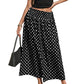 🎀🌸 LIMITED TIME 50% OFF! 💃Polka Dot Midi Skirt – Classic print & flared silhouette – Effortless elegance for any occasion.