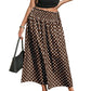 🎀🌸 LIMITED TIME 50% OFF! 💃Polka Dot Midi Skirt – Classic print & flared silhouette – Effortless elegance for any occasion.