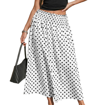 🎀🌸 LIMITED TIME 50% OFF! 💃Polka Dot Midi Skirt – Classic print & flared silhouette – Effortless elegance for any occasion.