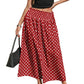 🎀🌸 LIMITED TIME 50% OFF! 💃Polka Dot Midi Skirt – Classic print & flared silhouette – Effortless elegance for any occasion.