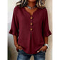 👚🌸✨ 50% OFF! V-Neck Ruffle Blouse – Elegant, feminine, lightweight.