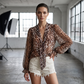 🌸🍃👕 50% OFF! V-Neck Leopard Top – Classic print, everyday comfort.