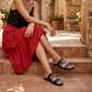 👡 50% OFF NOW! ☀️ Women's Toe Loop Flat Sandals – Comfortable & Stylish – Perfect for Summer – Slip-On & Decorative Buckle 🌊