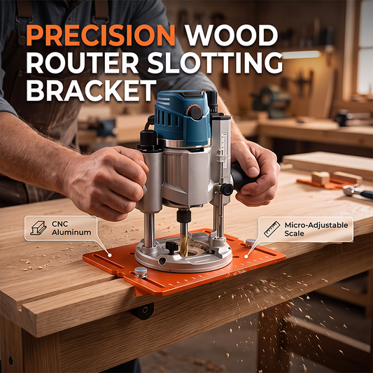 🔧 50% OFF NOW! ⚙️ Aluminum Alloy Router Slotting Bracket – Precision Straight Slots, Heavy-Duty & Universal Fit for Woodworking ✨