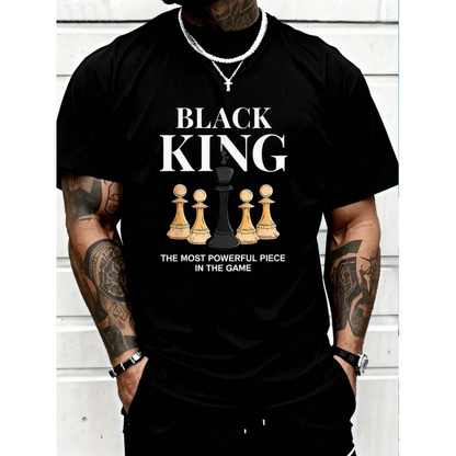 👕📏 LIMITED TIME 50% OFF! ♟️Men's Plus Size Chess Slogan Tee – Bold print & relaxed fit – Wear your game with pride.