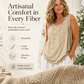 🍃☁️ 50% OFF! 🌿Cotton Linen Embroidered Tank – Breathable & lightweight – All-day comfort.