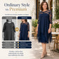 👗✨ LIMITED TIME 50% OFF! 🌹Women's Lace Splicing Midi Dress – Delicate lace & 3/4 sleeves – Effortless romance for any occasion.