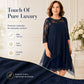 👗✨ LIMITED TIME 50% OFF! 🌹Women's Lace Splicing Midi Dress – Delicate lace & 3/4 sleeves – Effortless romance for any occasion.