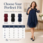 👗✨ LIMITED TIME 50% OFF! 🌹Women's Lace Splicing Midi Dress – Delicate lace & 3/4 sleeves – Effortless romance for any occasion.