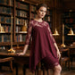 👗✨ LIMITED TIME 50% OFF! 🌹Women's Lace Splicing Midi Dress – Delicate lace & 3/4 sleeves – Effortless romance for any occasion.