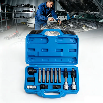🔧 50% OFF NOW! 🛠️ Alternator Pulley Removal Kit – 13-Piece CR-V Steel Set for OAP Systems 🚗