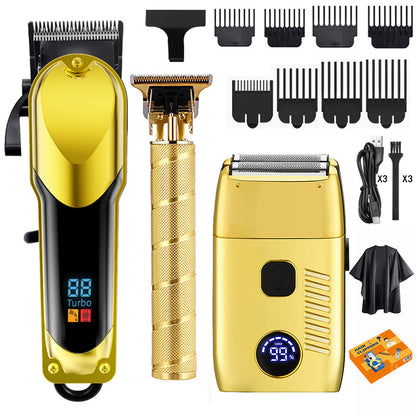 💈 50% OFF NOW! ⚡ Professional Men's Electric Hair Clipper Set – Titanium Precision Blades, Smart LED Display, Cordless & All-in-One Grooming Kit ✂️