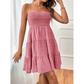 🧵💃 LIMITED TIME 50% OFF! 🌸Sleeveless Smocked Dress – Stretchy comfort & flattering silhouette – Move freely and look great.
