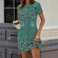 🌿☀️ 50% OFF! 🌸Floral Faux Denim Dress – Lightweight & comfy.