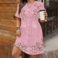 🌿☀️ 50% OFF! 🌸Floral Faux Denim Dress – Lightweight & comfy.