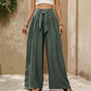 ✨🦵 LIMITED TIME 50% OFF! 👖High-Waisted Tie-Front Wide-Leg Pants – Elongates legs & cinches waist – Instantly elevate your silhouette.
