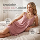 💤🌸 LIMITED TIME 50% OFF! 🌙Lace V-Neck Nightdress – Soft modal & comfy loose fit.