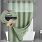 🛁✨50% OFF! 🚿🪟 Waffle Pattern Shower Curtain – Waterproof, Easy Install & Privacy Protection. Over 12,658 Bathrooms Upgraded!✨