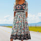 👗✨ LIMITED TIME 50% OFF! 🌸Bohemian Print Dress – Feminine ruffles & delicate waist tie – Elevate your everyday elegance.