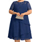 🌸✨ LIMITED TIME 50% OFF! 👗Women's Elegant Plus Size Tiered Dress – Flattering tiers & graceful flow – Perfect for weddings & garden parties.