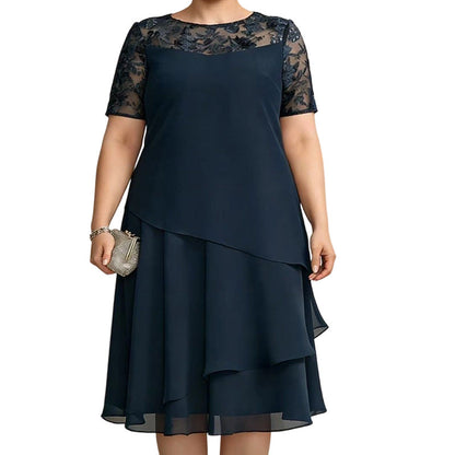 🌸✨ LIMITED TIME 50% OFF! 👗Women's Elegant Plus Size Tiered Dress – Flattering tiers & graceful flow – Perfect for weddings & garden parties.