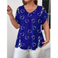 🌿☀️ LIMITED TIME 50% OFF! 🌸Women's Summer V-Neck Printed Top – Vibrant floral print & breezy fit – Brighten up every sunny day.