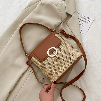 👒 50% OFF NOW! 👜 Women Straw Crossbody Handbag – Hand-Woven Natural Straw, 3-Way Styling & Lightweight Summer Chic ✨