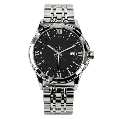 ⌚ 50% OFF NOW! 💼 Classic Men's Elegant Quartz Watch – Precision Chronograph, Stainless Steel Band, Mineral Glass & Timeless Business Style ✨
