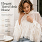 🌿💫 LIMITED TIME 50% OFF! 🦋Ruffle Sleeve Sheer Blouse – Flowy fit & feminine charm – Elevate any outfit effortlessly.