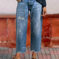 👖🎞️ LIMITED TIME 50% OFF! 📐Retro Cropped Straight Jeans – Vintage wash & clean cut – Timeless denim style.