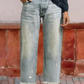 👖🎞️ LIMITED TIME 50% OFF! 📐Retro Cropped Straight Jeans – Vintage wash & clean cut – Timeless denim style.