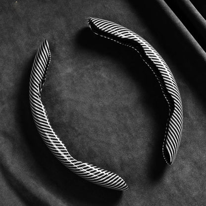 🏎️ 50% OFF NOW! 🔥 Universal Carbon Fiber Steering Wheel Cover – High-Density Synthetic Fiber, Ergonomic Butterfly Design, Anti-Slip & Instant Snap Setup 🏁