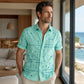 🎉 2026 Sale — Over 36,200 Sold!💞 Men’s Geometric Print Relaxed‑Fit Button‑Down Shirt