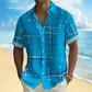 🎉 2026 Sale — Over 36,200 Sold!💞 Men’s Geometric Print Relaxed‑Fit Button‑Down Shirt