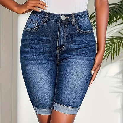 👗☀️ 50% OFF! 🌀Rolled Hem Shorts – Chic cuffed style, easy wear.