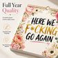 📅🌸 50% OFF! 😄Funny 2027 Wall Calendar for Women – Sarcastic Quotes & Watercolor Floral Art.
