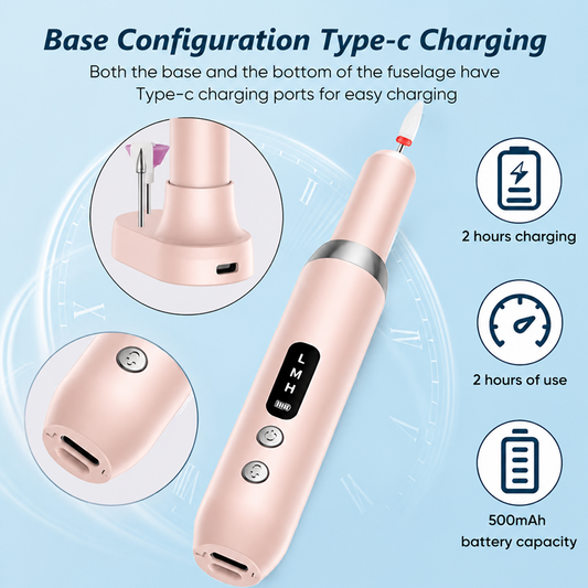 🔋💅 50% OFF! ⚡Cordless Nail Drill – Wireless, with charging base.