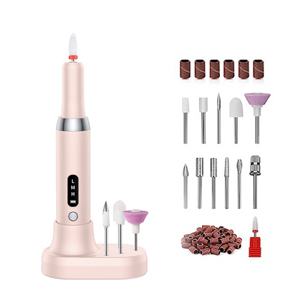 📢📢50% OFF !! ⏰Cordless Electric Nail Drill Machine with Charging Base