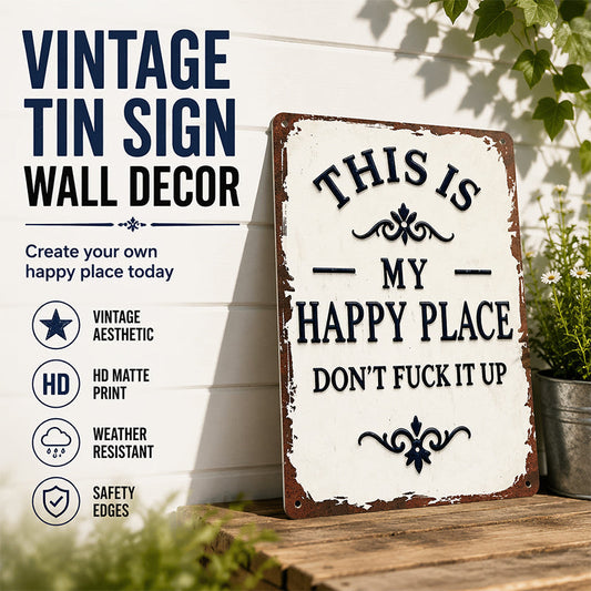 🪴✨ 50% OFF! 🎨Decorative Metal Sign – Fun art for your patio.