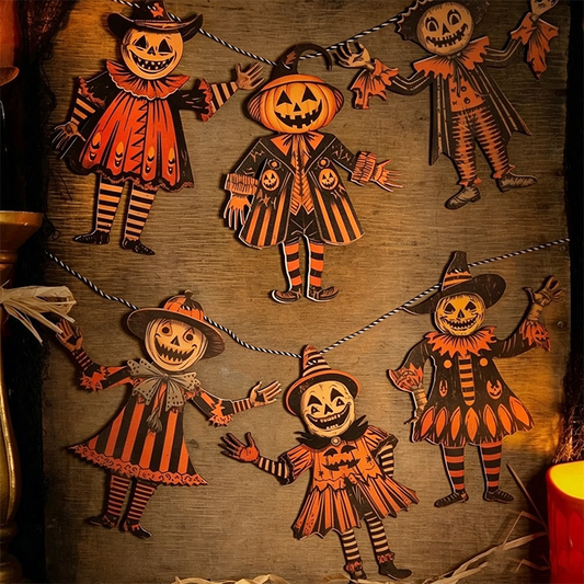 🕷️🦇 50% OFF! 🎃Vintage Wooden Halloween Set – Spooky & rustic charm.
