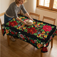 📢📢50% OFF !!⏰Mexican Floral Tablecloth with Scalloped Edge