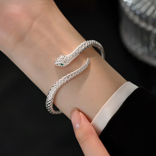 🐍✨ 50% OFF! 💫 Wrap Your Wrist in Mystery – Serpent Snake Bangle Bracelet – Over 21,000 Sold – Adjustable Open Cuff